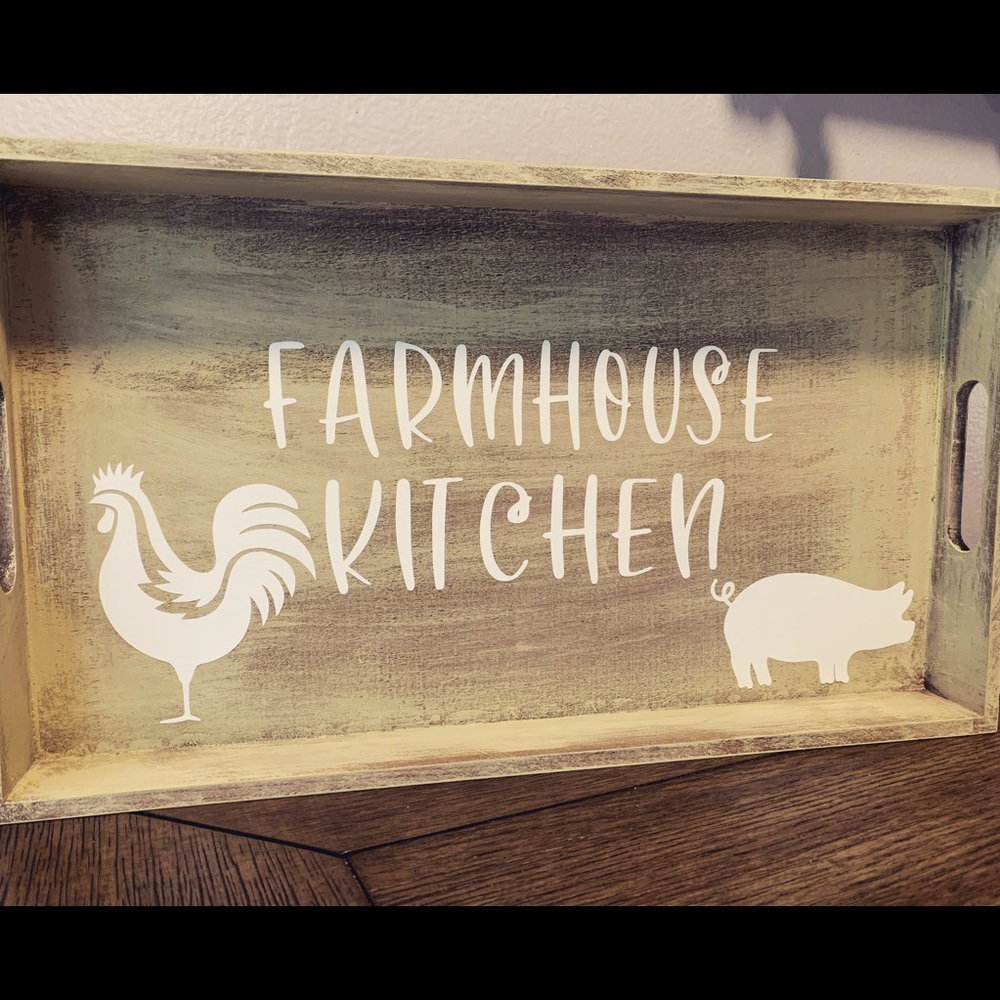 Rustic serving tray